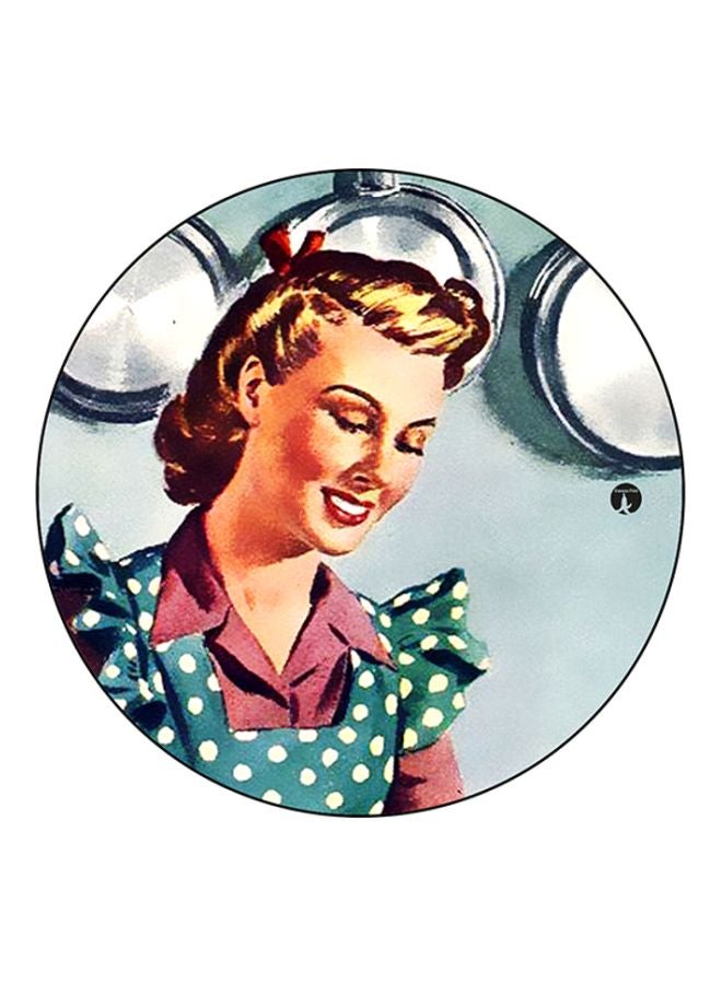 Vintage Art Printed Mouse Pad Multicolour
