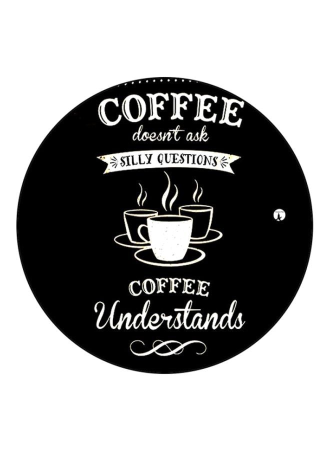 BP English Phrases Printed Mouse Pad Black/White