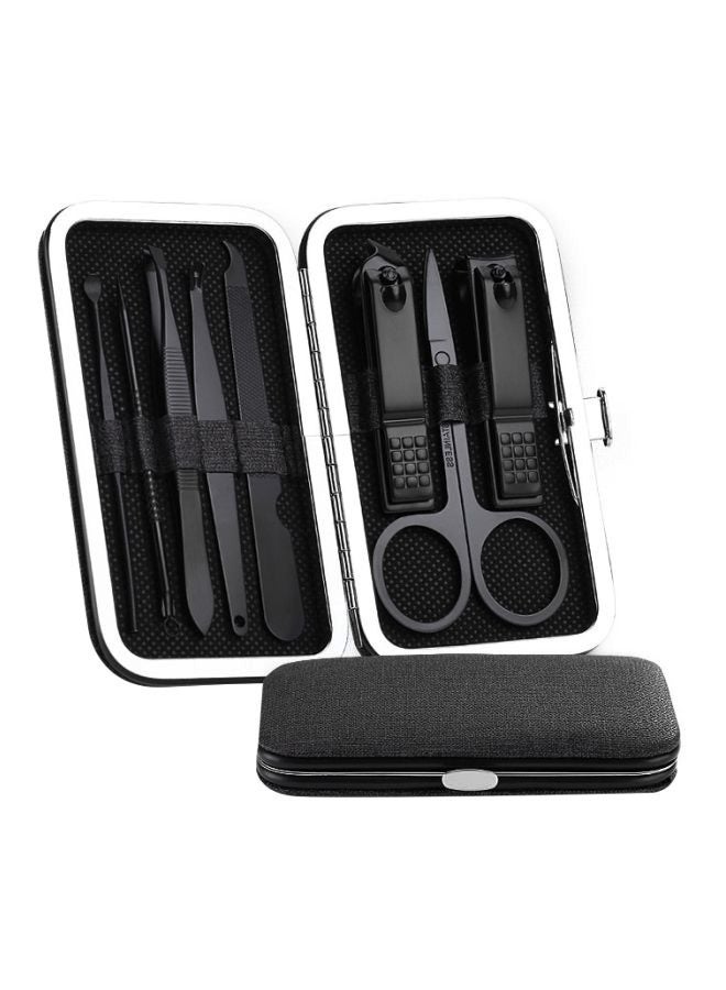 Beauenty 8-Piece Stainless Steel Multifunction Nail Clipper And Box Set Black - Image 1