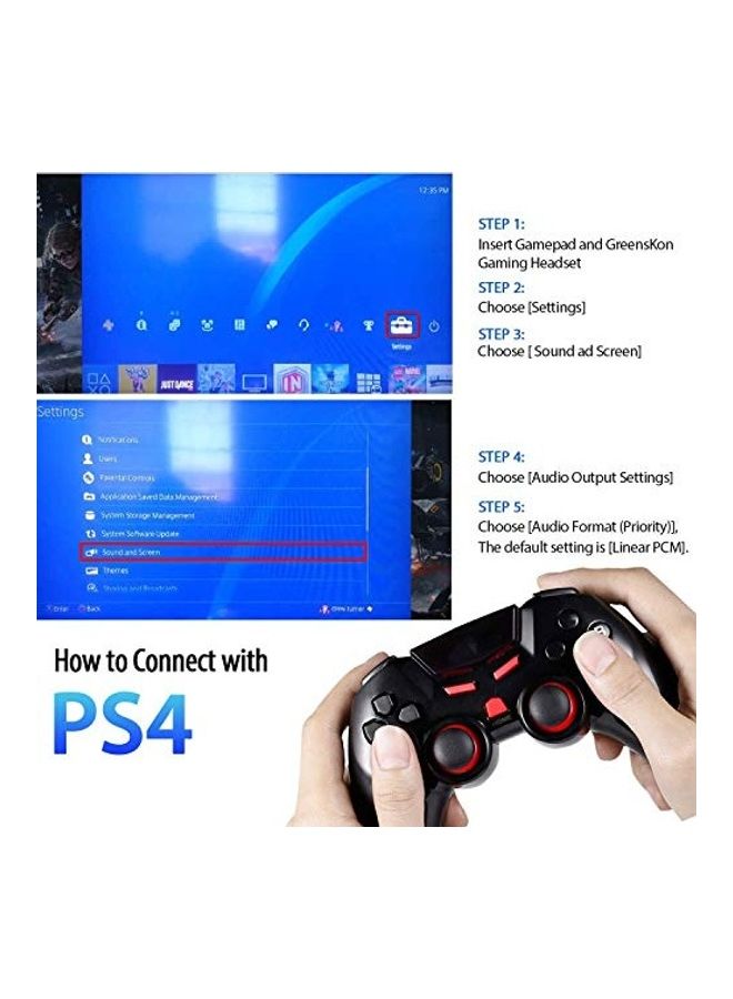 ENVEL - Over-Ear Gaming Headphones With MicFor PS4/PS5/XOne/XSeries/NSwitch/PC - Image 1