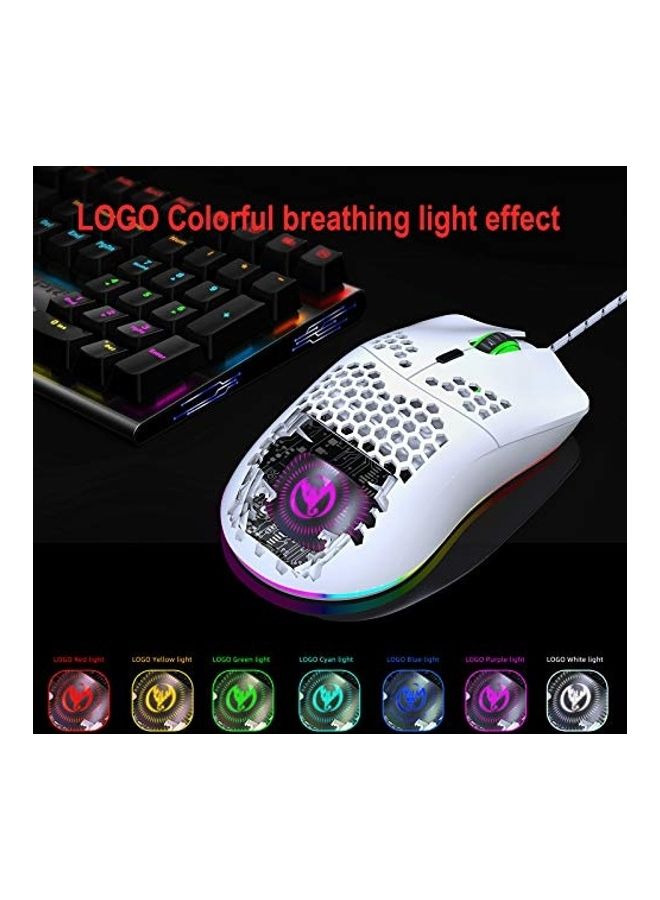 Generic Wired Gaming Mouse With Lightweight Honeycomb Shell  - Image 2
