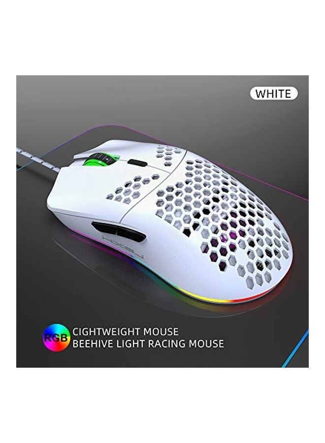 Generic Wired Gaming Mouse With Lightweight Honeycomb Shell  - Image 3