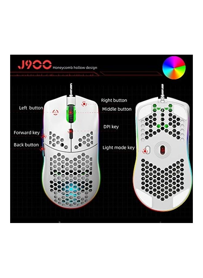 Generic Wired Gaming Mouse With Lightweight Honeycomb Shell  - Image 4