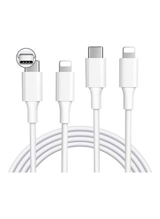 MFi Certified USB C to Lightning Cable Pack Of 2 White - v1606758781/N42681396A_1