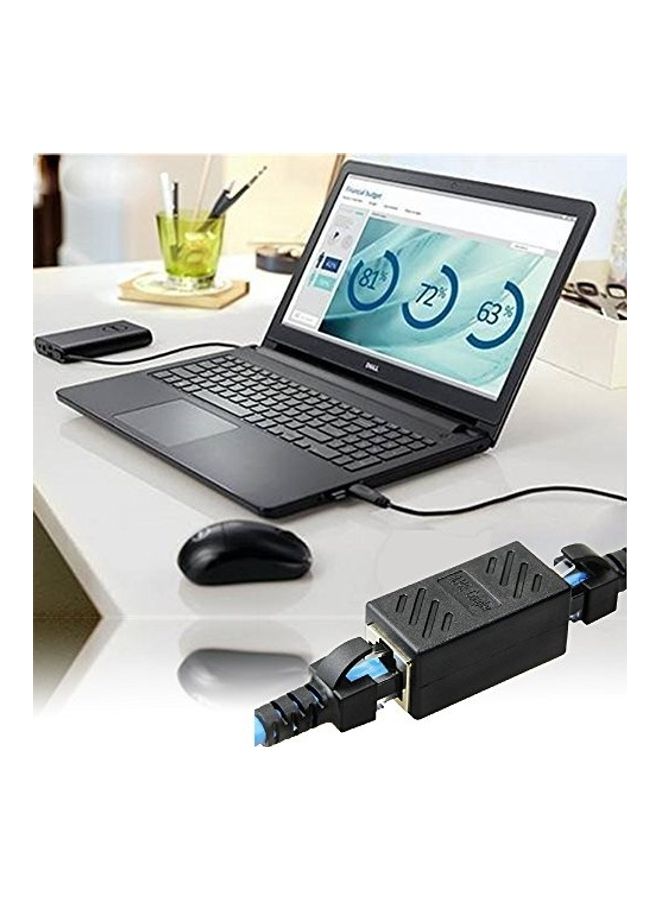 Haitronic RJ45 Coupler ethernet LAN Connector Cable Pack Of 2 black - Image 5