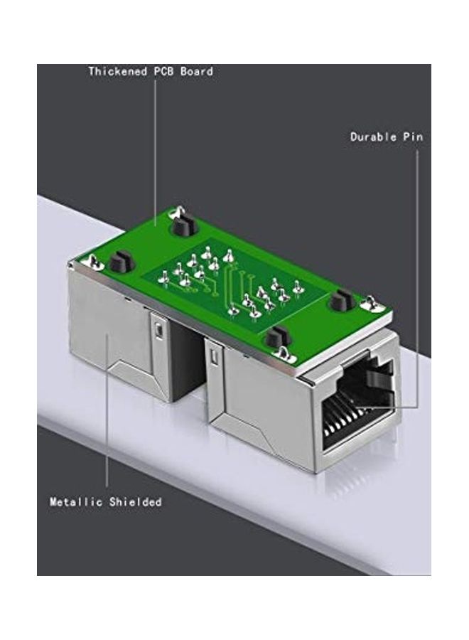 RJ45 Coupler Network Connectors Pack Of 5 black - Image 4