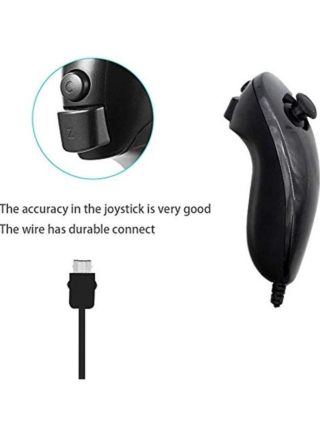 Remote Controller With Wii Nunchuk Gamepad Silicone Case And Wrist Strap Wireless - Image 2