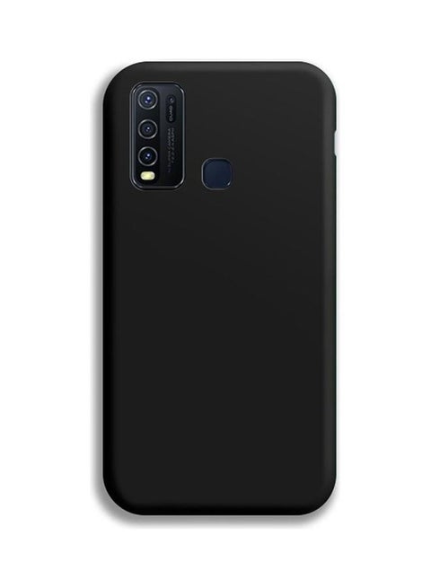 Solid Plain Silicone Cover For Infinix Note 7 Lite And Infinix Hot 9 Black