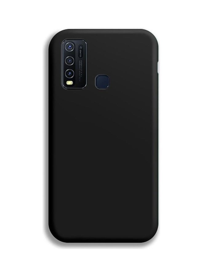 Solid Plain Silicone Cover For Infinix Note 7 Lite And Infinix Hot 9 Black
