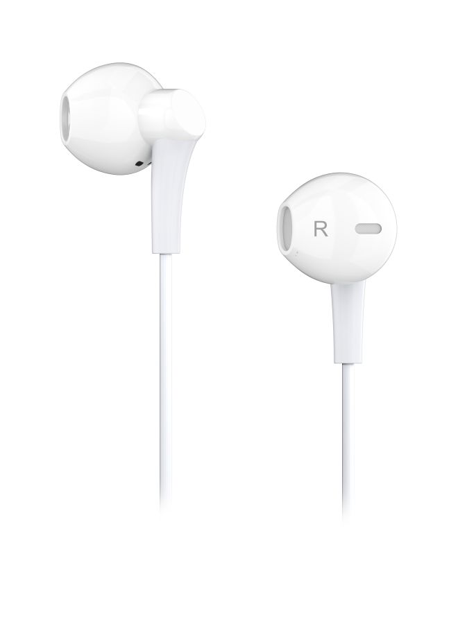 Brava Wired In-Ear Earphones White - Image 1