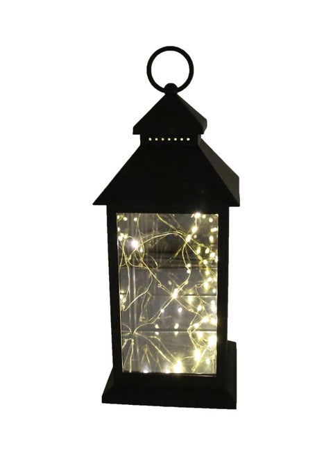 Decorative LED Lantern Black 13x31cm