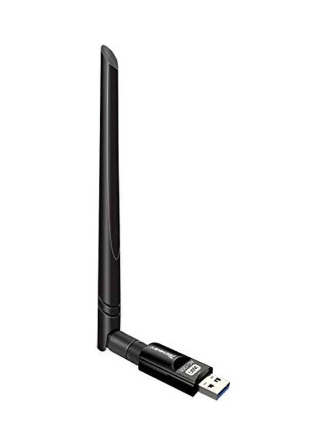 TECHKEY USB WiFi Adapter 1200Mbps Wireless Network Adapter Black - Image 1