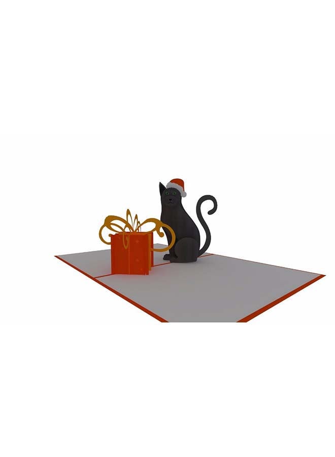 Christmas Cat Greeting Card