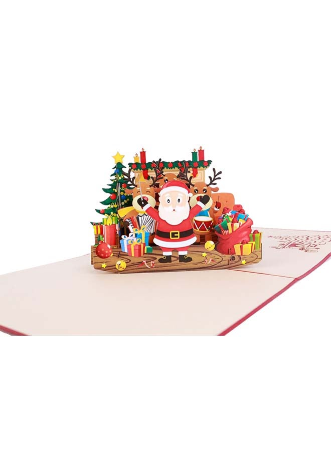 Abra Cards Singing Santa And Reindeers Christmas Greeting Card - Image 5