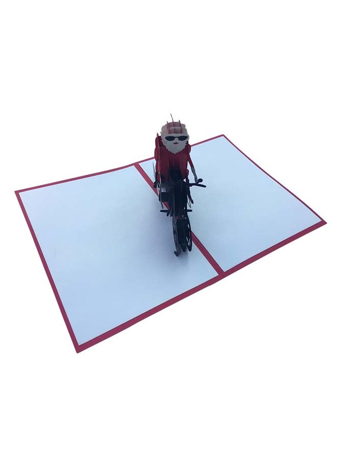 Abra Cards Santa On A Motorbike Christmas Greeting Card - Image 4