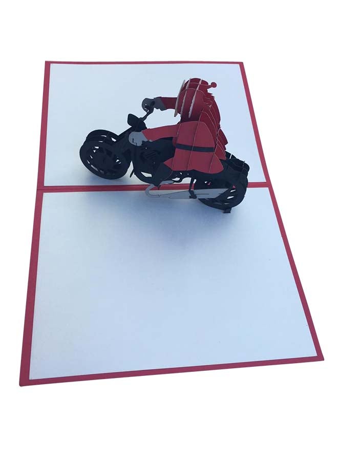Abra Cards Santa On A Motorbike Christmas Greeting Card - Image 5