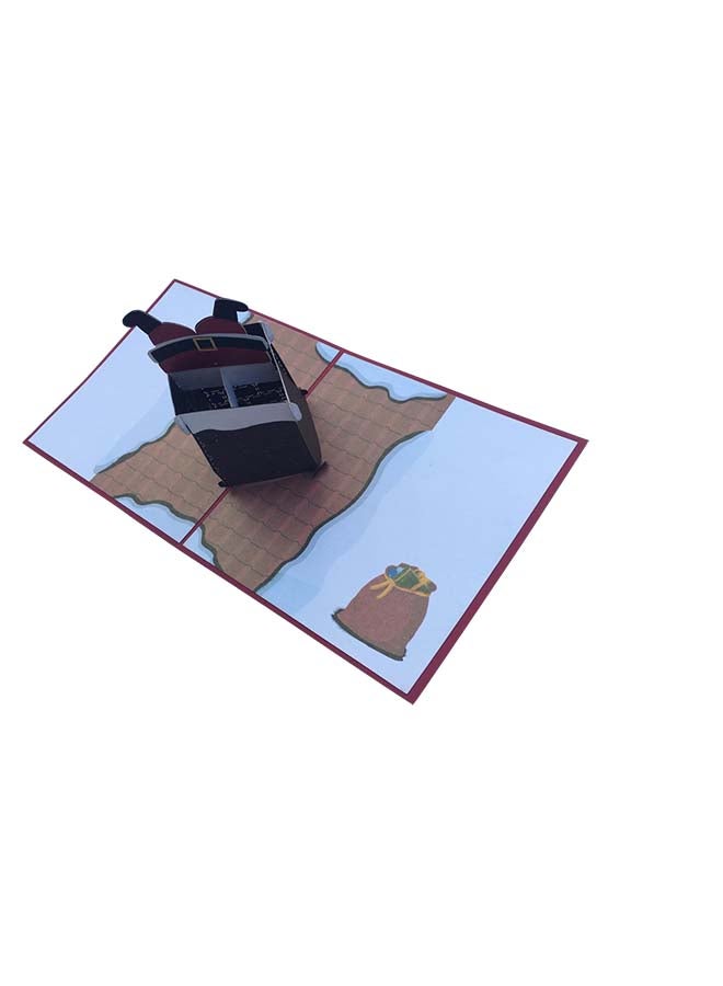 Abra Cards Santa In The Chimney Greeting Card - Image 3