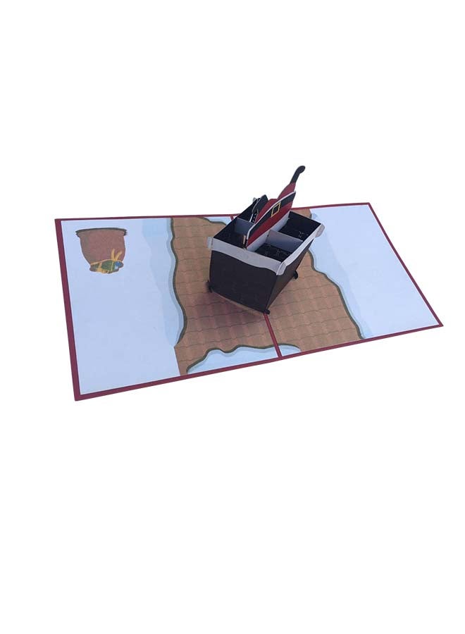 Abra Cards Santa In The Chimney Greeting Card - Image 4