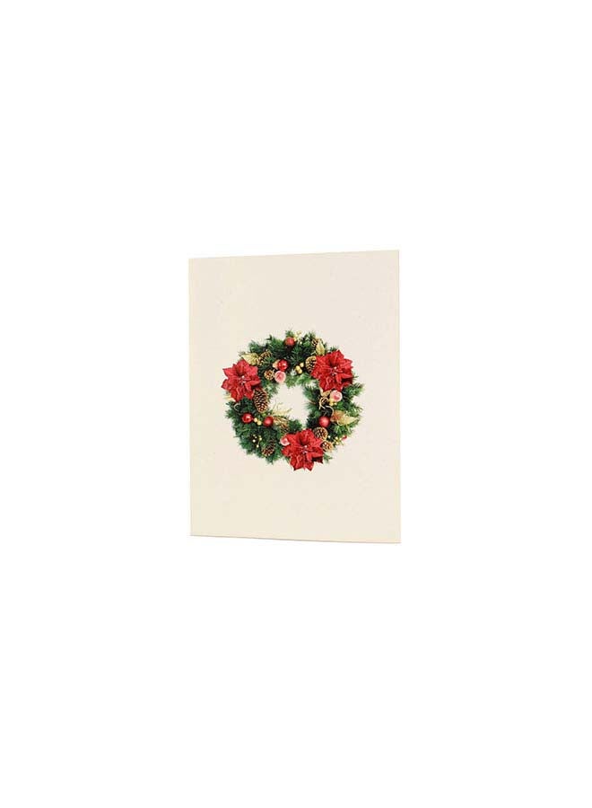 Abra Cards Christmas Wreath Greeting Card - Image 1