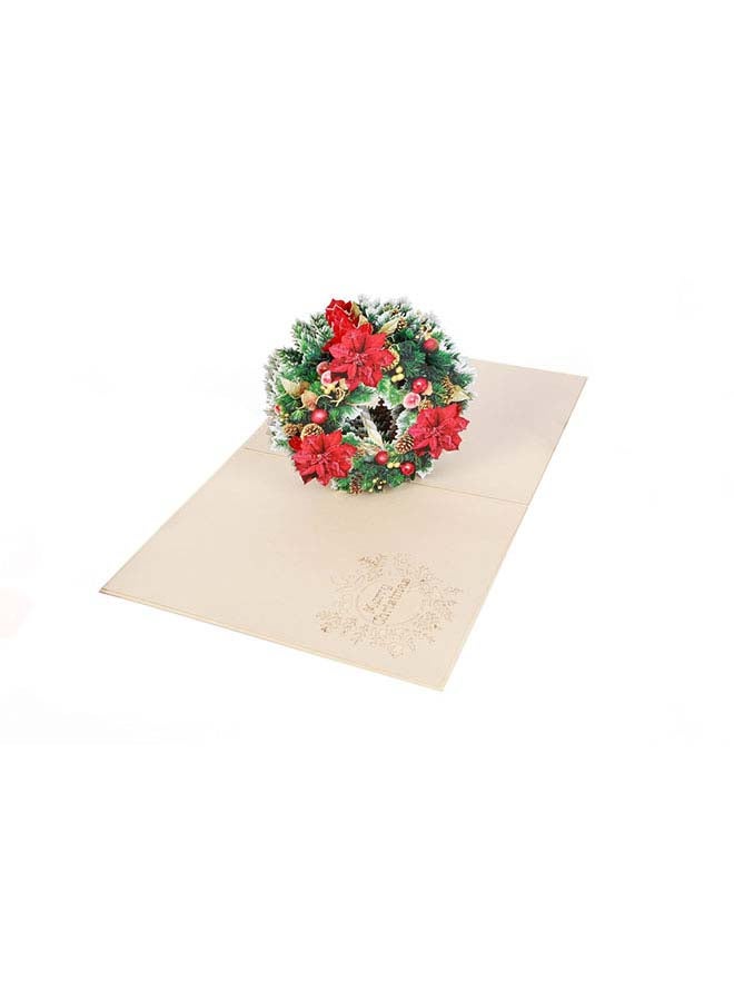 Abra Cards Christmas Wreath Greeting Card - Image 2