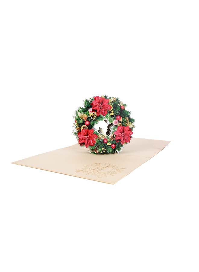 Abra Cards Christmas Wreath Greeting Card - Image 3