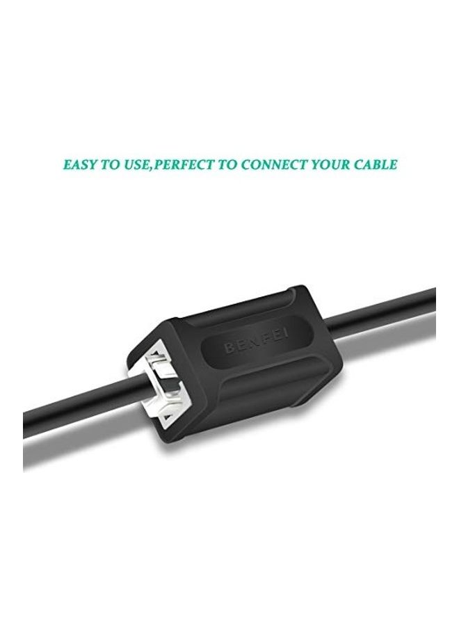 Benfei 5-Piece RJ45 Female To Female Ethernet Coupler Black/Silver - Image 5