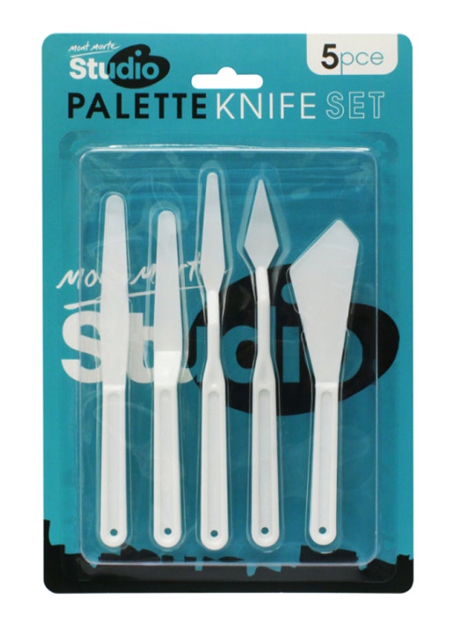 Mont Marte Palette Knife Set White - Image 1