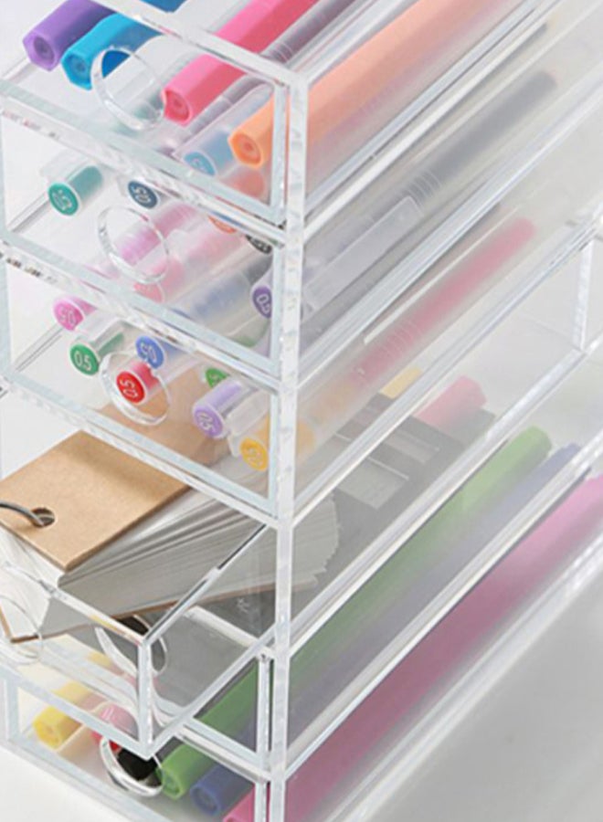 MUJI - 6-Drawer Desk Organizer Box Clear - Image 1
