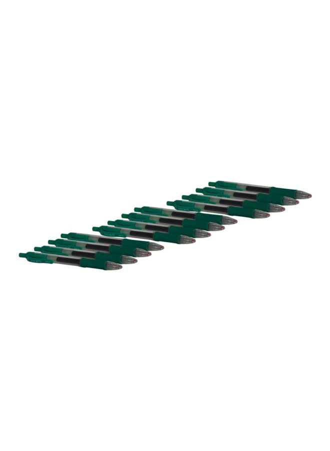 ZEBRA 12-Piece Sarasa Pen Set Dark Green 