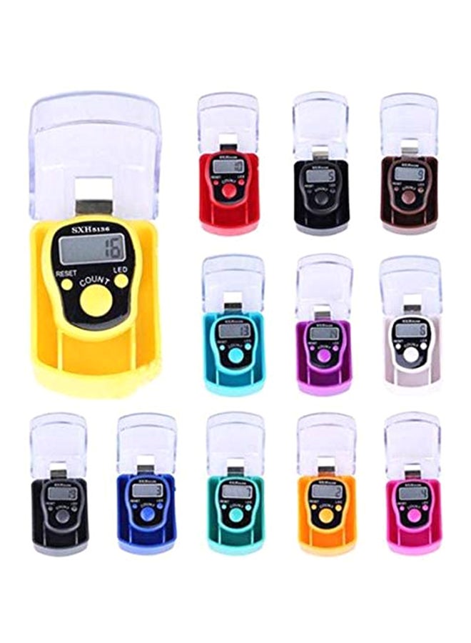 3-Piece Led Tasbeeh Tally Counter Multicolour