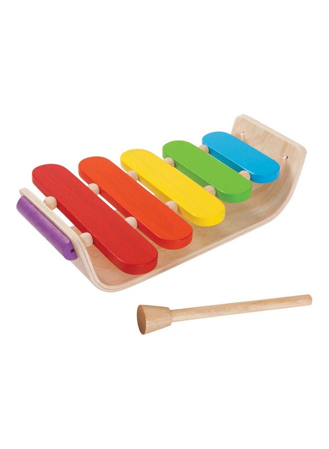 PlanToys Wooden Oval Xylophone 18.01 x 27.99 x 7.01cm - Image 4