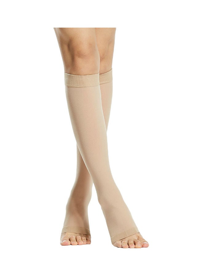 Generic - Pair Of Open Toe Compression Stockings XXL - Image 1