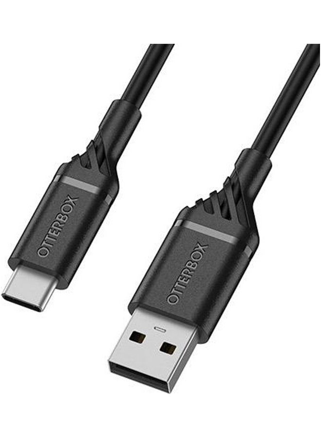 Otterbox USB-A To USB-C Cable Black - Image 1