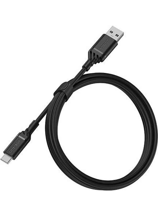 Otterbox USB-A To USB-C Cable Black - Image 2