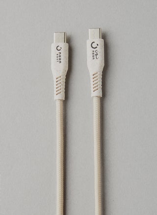 Type-C to Type-C Data Sync And Charging Cable - plug and play - 1.5meter Off White / Straw - v1606816083/N39930256A_1