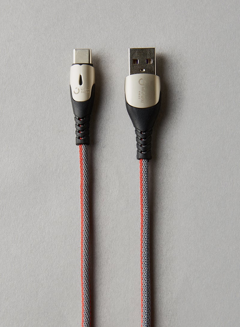 USB To Type-C Data Sync And Charging Cable 1.5meter Grey/Silver/Black