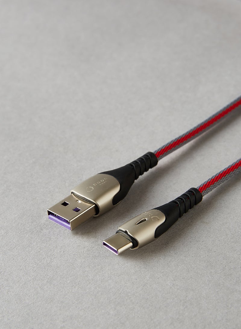USB To Type-C Data Sync And Charging Cable 1.5meter Grey/Silver/Black