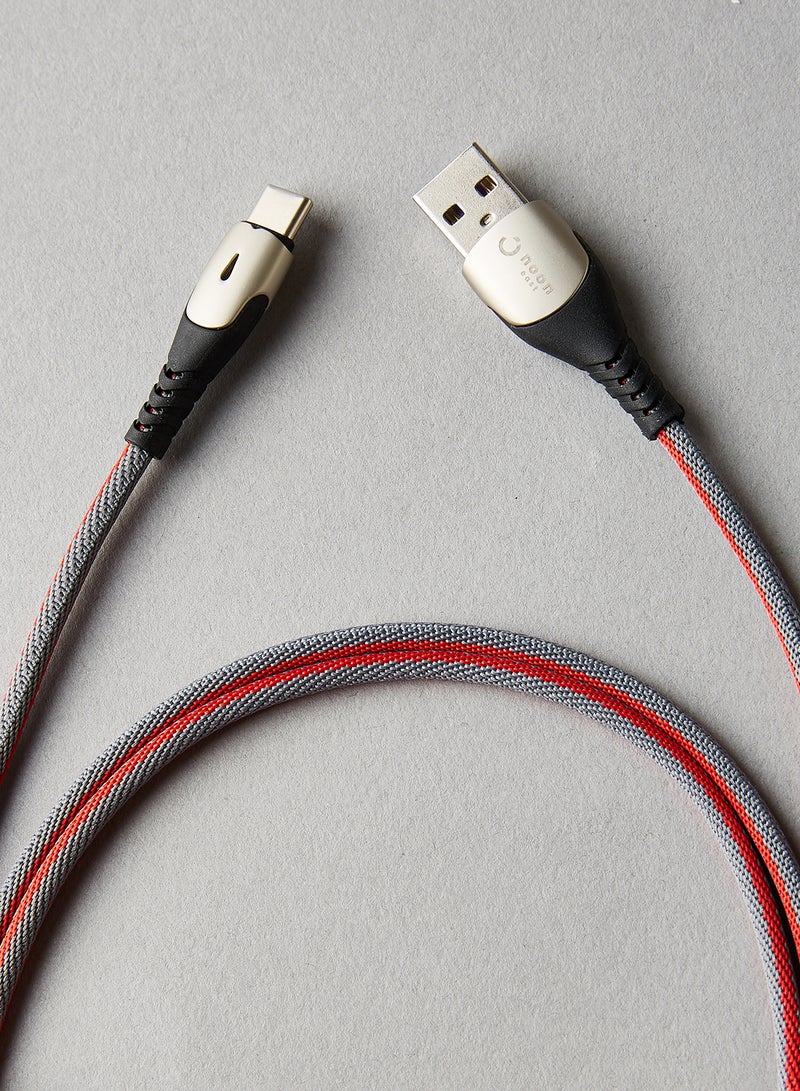USB To Type-C Data Sync And Charging Cable 1.5meter Grey/Silver/Black
