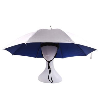 Portable Anti-Ultraviolet Light Rain Shade Head-Mounted Umbrella 40cm 40cm - v1606818200/N42638366A_1