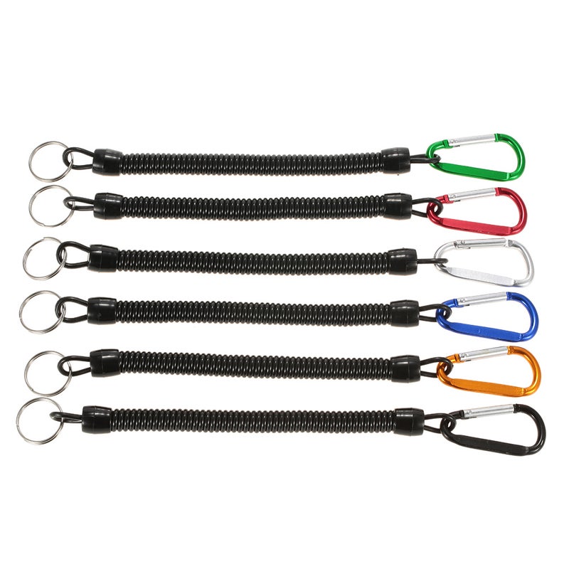 EHOME - 6-Pieces Coiled Lanyards Boating Fishing Ropes Tackle Fish Tools 20cm - Image 1