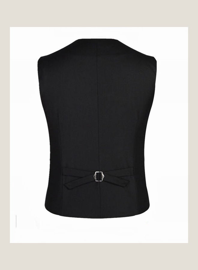 Buttoned Detailed Waistcoat Black  - Image 2