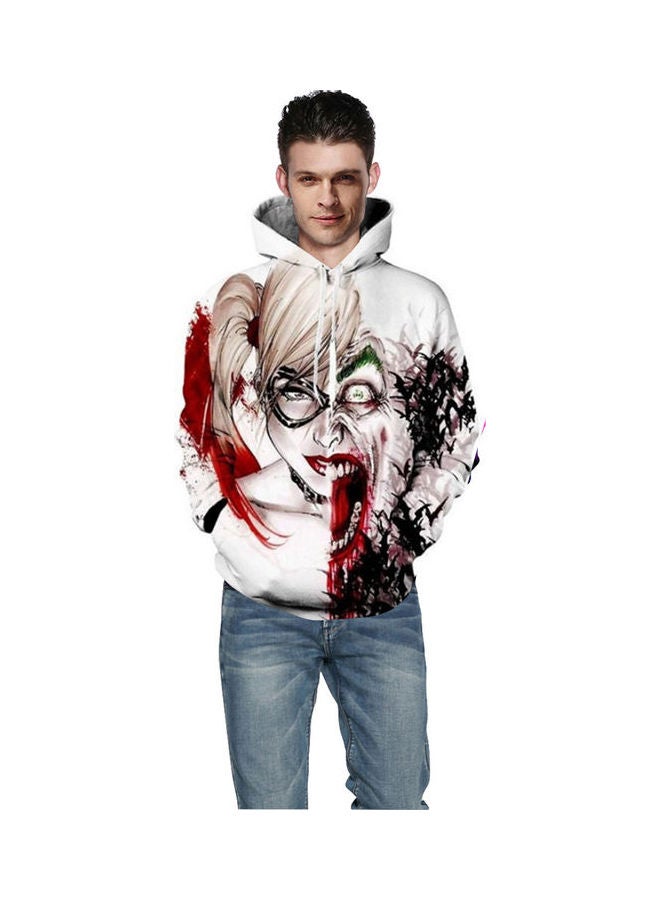 Fashion Clown 3D Digital Printing Lovers Hoodies Multicolour - Image 2