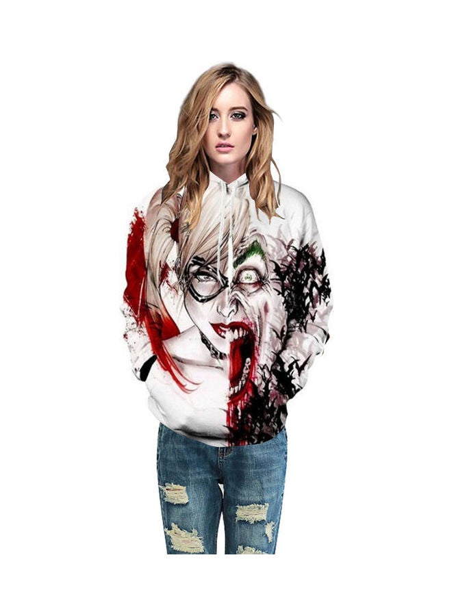 Fashion Clown 3D Digital Printing Lovers Hoodies Multicolour - Image 3