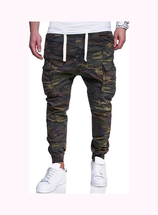 Generic - Camouflage Printed Drawstring Pants Army Green - Image 1