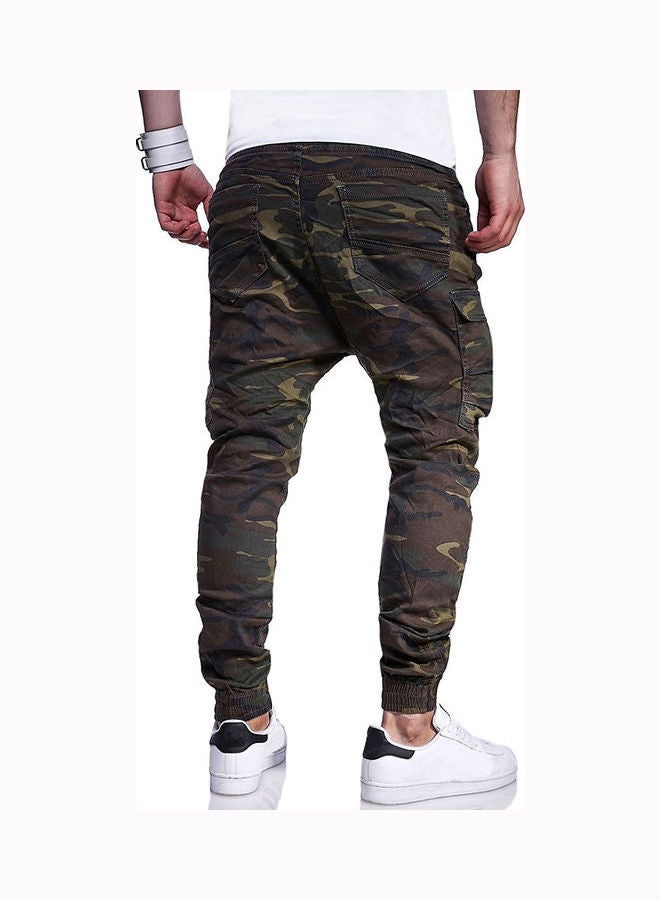 Generic - Camouflage Printed Drawstring Pants Army Green - Image 1