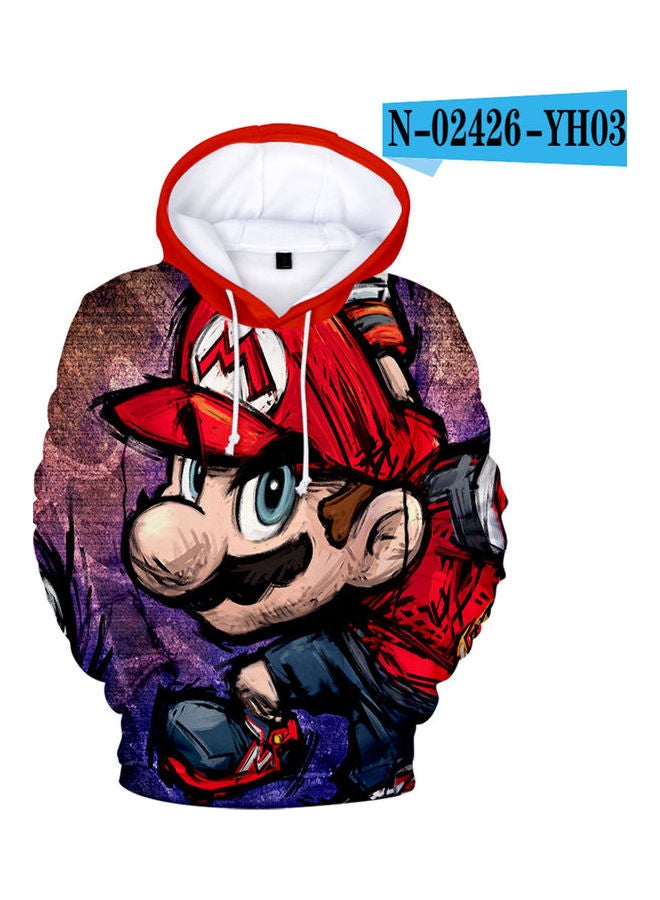 Velvet Hooded Sweatshirt Multicolour - Image 1