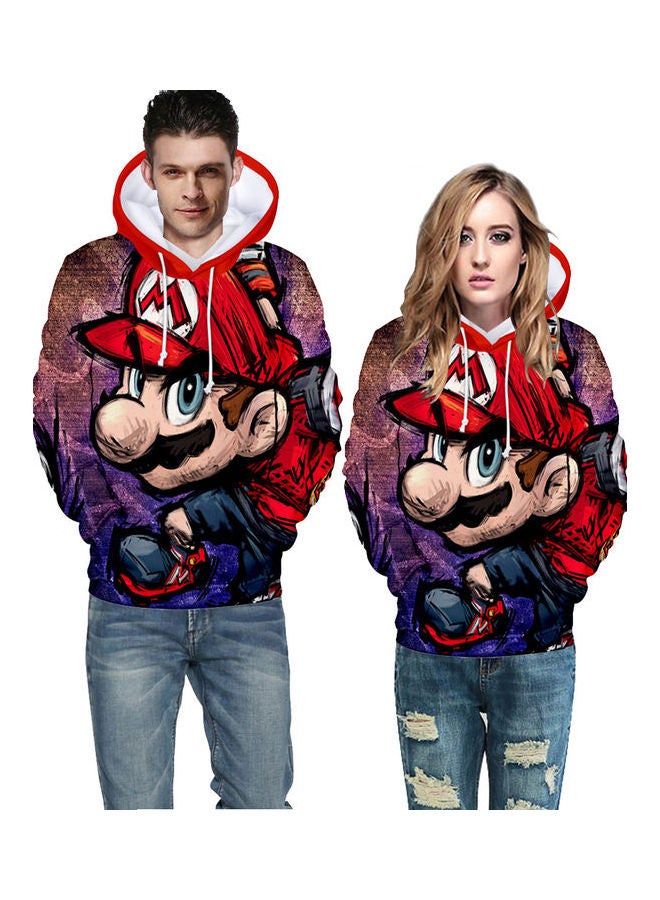 Velvet Hooded Sweatshirt Multicolour - Image 3