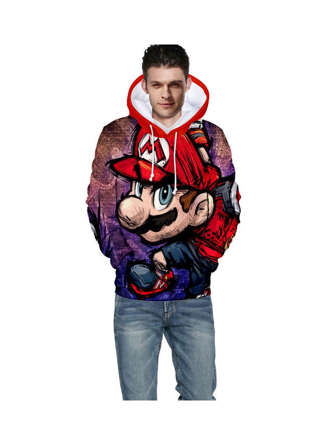Velvet Hooded Sweatshirt Multicolour - Image 4