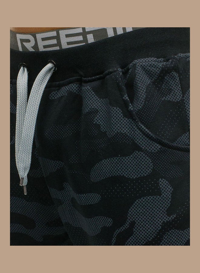 بنطال بنمط مموه أسود - Image 2