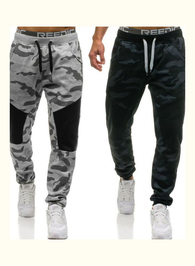 بنطال بنمط مموه أسود - Image 4